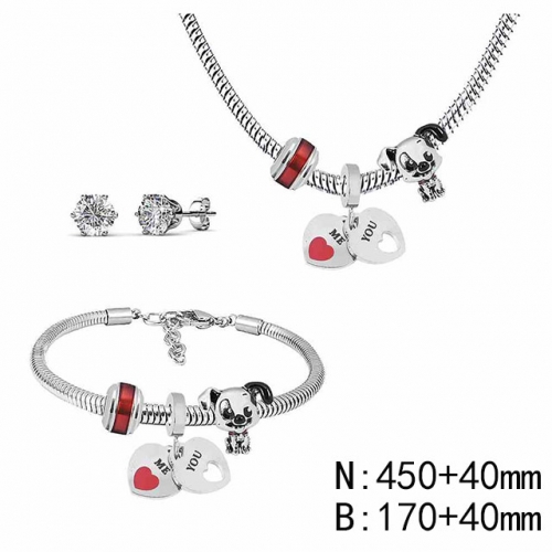 BC Wholesale Fashion DIY Jewelry Sets Stainless Steel 316L Jewelry Set NO.#SF4SPDGS087