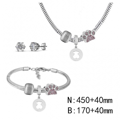 BC Wholesale Fashion DIY Jewelry Sets Stainless Steel 316L Jewelry Set NO.#SF4SPDGS137