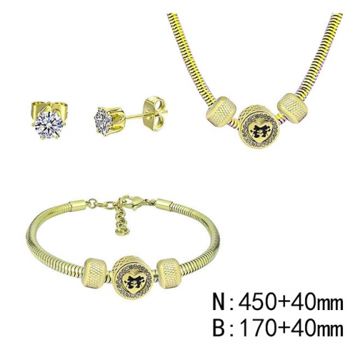 BC Wholesale Fashion DIY Jewelry Sets Stainless Steel 316L Jewelry Set NO.#SF4SPDGS225