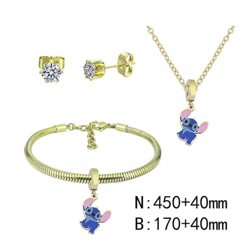 BC Wholesale Fashion DIY Jewelry Sets Stainless Steel 316L Jewelry Set NO.#SF4SPDGS123
