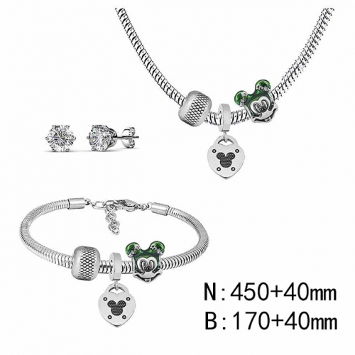 BC Wholesale Fashion DIY Jewelry Sets Stainless Steel 316L Jewelry Set NO.#SF4SPDGS135