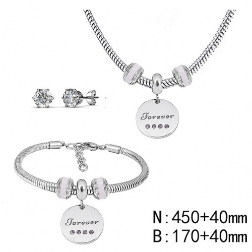 BC Wholesale Fashion DIY Jewelry Sets Stainless Steel 316L Jewelry Set NO.#SF4SPS053