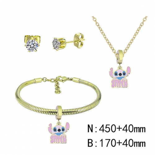 BC Wholesale Fashion DIY Jewelry Sets Stainless Steel 316L Jewelry Set NO.#SF4SPDGS114