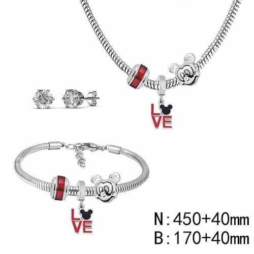 BC Wholesale Fashion DIY Jewelry Sets Stainless Steel 316L Jewelry Set NO.#SF4SPDGS068