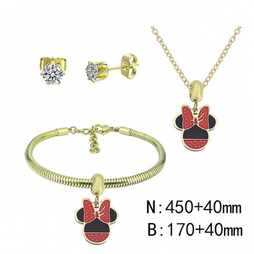 BC Wholesale Fashion DIY Jewelry Sets Stainless Steel 316L Jewelry Set NO.#SF4SPDGS019