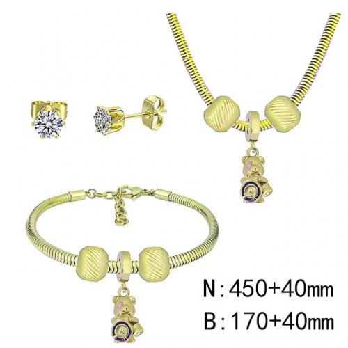 BC Wholesale Fashion DIY Jewelry Sets Stainless Steel 316L Jewelry Set NO.#SF4SPDGS177