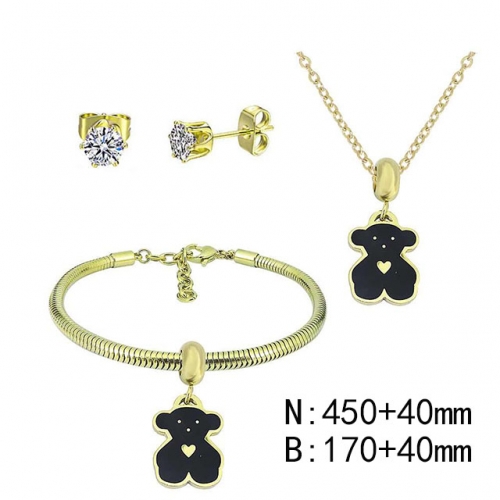 BC Wholesale Fashion DIY Jewelry Sets Stainless Steel 316L Jewelry Set NO.#SF4SPDGS038