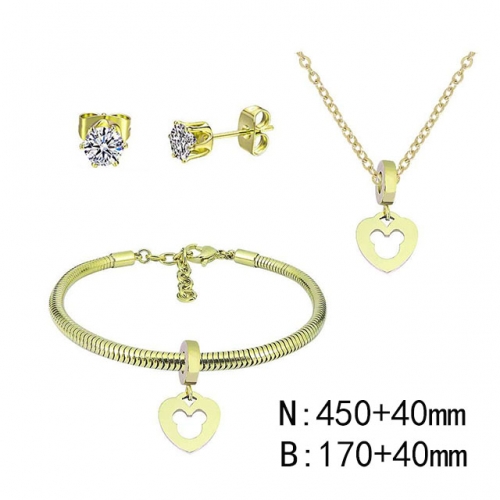 BC Wholesale Fashion DIY Jewelry Sets Stainless Steel 316L Jewelry Set NO.#SF4SPDGS009