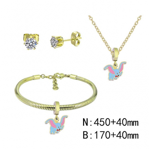 BC Wholesale Fashion DIY Jewelry Sets Stainless Steel 316L Jewelry Set NO.#SF4SPDGS008