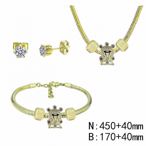 BC Wholesale Fashion DIY Jewelry Sets Stainless Steel 316L Jewelry Set NO.#SF4SPDGS223