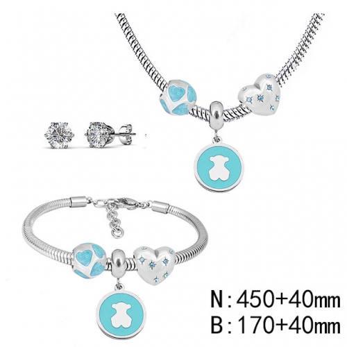 BC Wholesale Fashion DIY Jewelry Sets Stainless Steel 316L Jewelry Set NO.#SF4SPS092