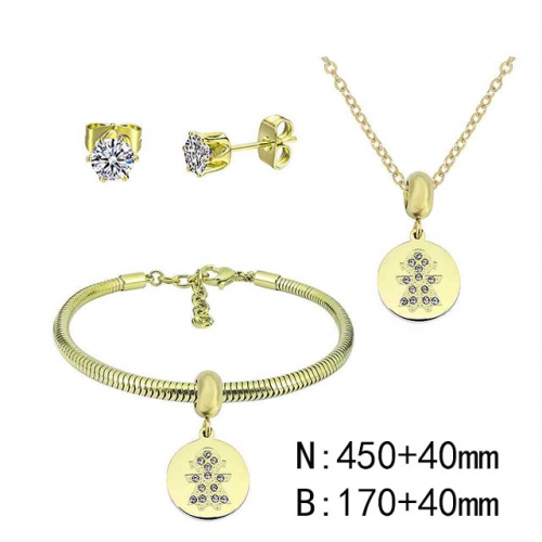 BC Wholesale Fashion DIY Jewelry Sets Stainless Steel 316L Jewelry Set NO.#SF4SPDGS118