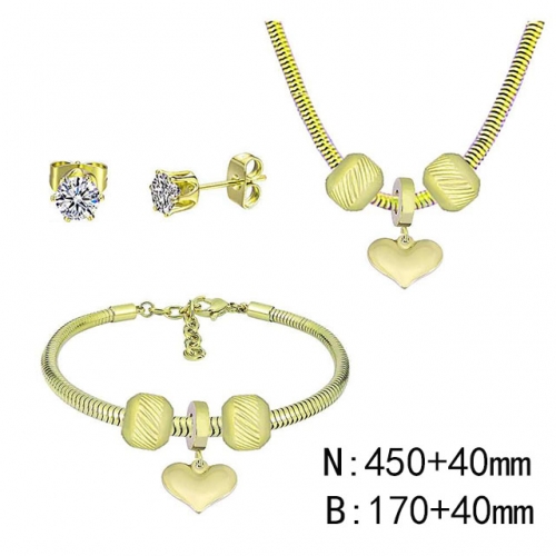 BC Wholesale Fashion DIY Jewelry Sets Stainless Steel 316L Jewelry Set NO.#SF4SPDGS171
