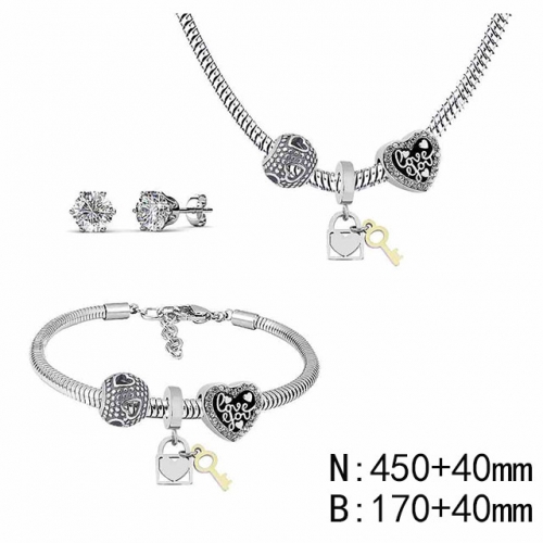 BC Wholesale Fashion DIY Jewelry Sets Stainless Steel 316L Jewelry Set NO.#SF4SPDGS082