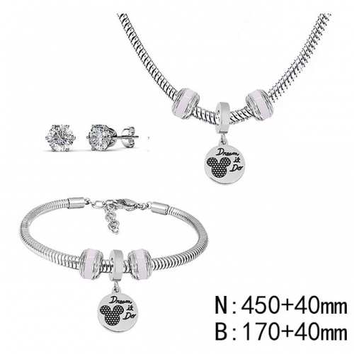 BC Wholesale Fashion DIY Jewelry Sets Stainless Steel 316L Jewelry Set NO.#SF4SPS133