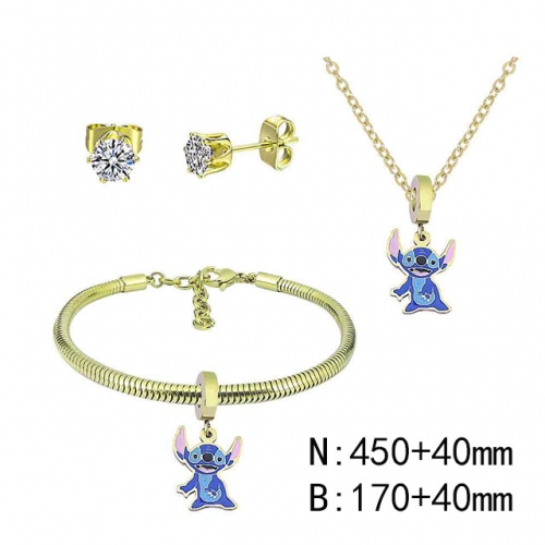 BC Wholesale Fashion DIY Jewelry Sets Stainless Steel 316L Jewelry Set NO.#SF4SPDGS117
