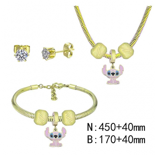 BC Wholesale Fashion DIY Jewelry Sets Stainless Steel 316L Jewelry Set NO.#SF4SPDGS143