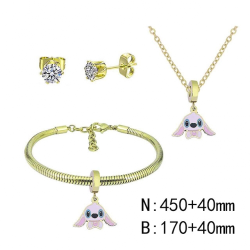 BC Wholesale Fashion DIY Jewelry Sets Stainless Steel 316L Jewelry Set NO.#SF4SPDGS113