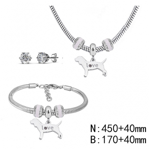 BC Wholesale Fashion DIY Jewelry Sets Stainless Steel 316L Jewelry Set NO.#SF4SPS047