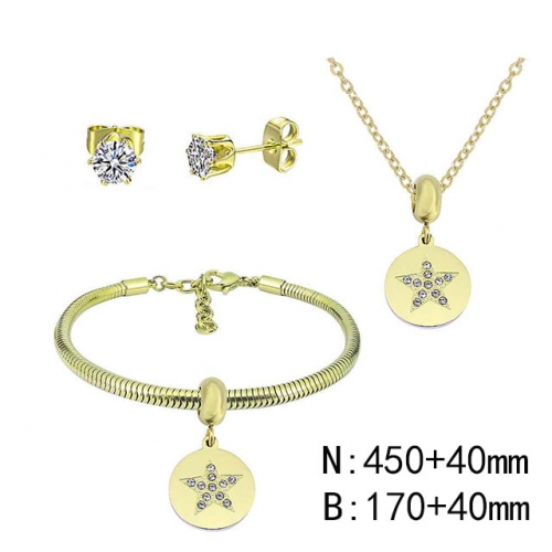 BC Wholesale Fashion DIY Jewelry Sets Stainless Steel 316L Jewelry Set NO.#SF4SPDGS120