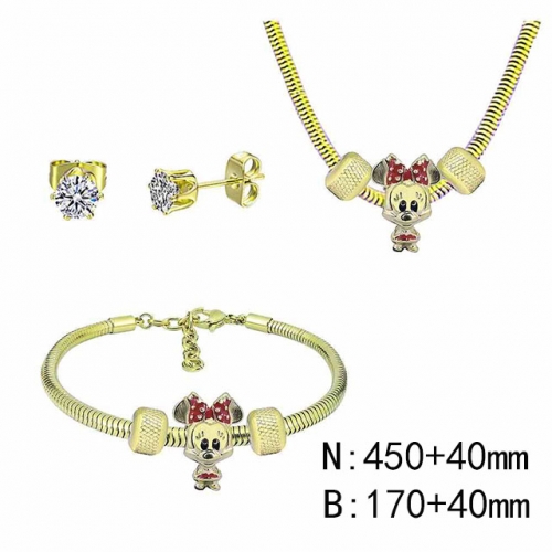 BC Wholesale Fashion DIY Jewelry Sets Stainless Steel 316L Jewelry Set NO.#SF4SPDGS214