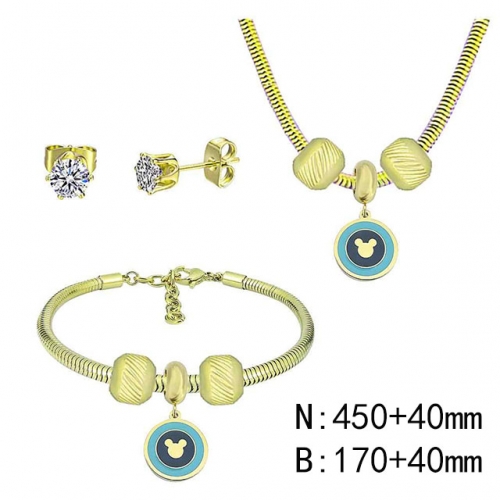 BC Wholesale Fashion DIY Jewelry Sets Stainless Steel 316L Jewelry Set NO.#SF4SPDGS206