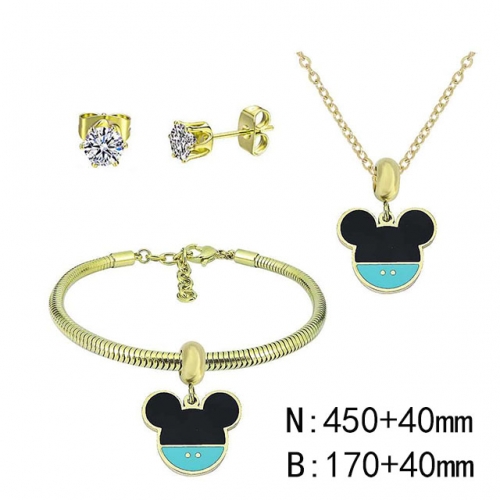 BC Wholesale Fashion DIY Jewelry Sets Stainless Steel 316L Jewelry Set NO.#SF4SPDGS029