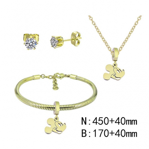BC Wholesale Fashion DIY Jewelry Sets Stainless Steel 316L Jewelry Set NO.#SF4SPDGS010