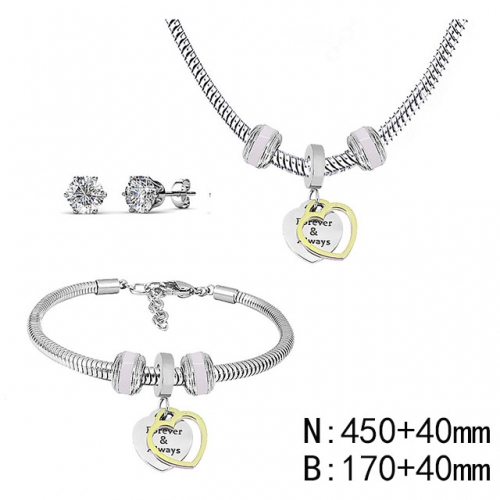 BC Wholesale Fashion DIY Jewelry Sets Stainless Steel 316L Jewelry Set NO.#SF4SPS120