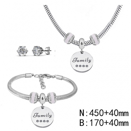 BC Wholesale Fashion DIY Jewelry Sets Stainless Steel 316L Jewelry Set NO.#SF4SPS054