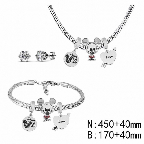 BC Wholesale Fashion DIY Jewelry Sets Stainless Steel 316L Jewelry Set NO.#SF4SPDGS074