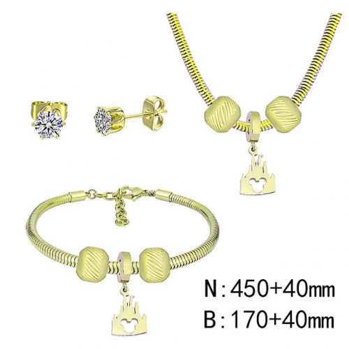 BC Wholesale Fashion DIY Jewelry Sets Stainless Steel 316L Jewelry Set NO.#SF4SPDGS158