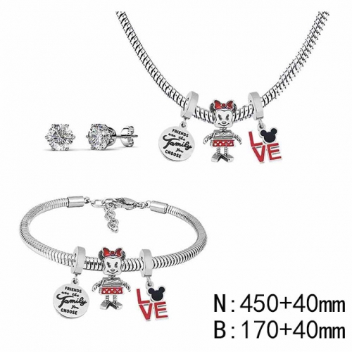 BC Wholesale Fashion DIY Jewelry Sets Stainless Steel 316L Jewelry Set NO.#SF4SPDGS072