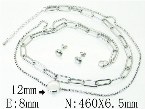 BC Wholesale Jewelry Sets Stainless Steel 316L Jewelry Sets NO.#BC59S2226HJU