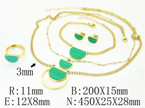 BC Wholesale Jewelry Sets Stainless Steel 316L Jewelry Sets NO.#BC50S0157JEE