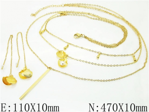 BC Wholesale Jewelry Sets Stainless Steel 316L Jewelry Sets NO.#BC59S0192HJE