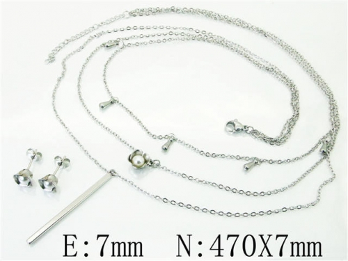 BC Wholesale Jewelry Sets Stainless Steel 316L Jewelry Sets NO.#BC59S0160HHV