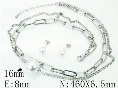 BC Wholesale Jewelry Sets Stainless Steel 316L Jewelry Sets NO.#BC59S2221HJC