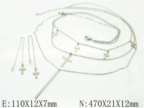 BC Wholesale Jewelry Sets Stainless Steel 316L Jewelry Sets NO.#BC59S0180HHW