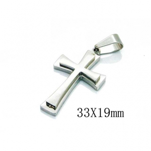 Wholesale Stainless Steel 316L Cross Pendants NO.#BC59P0601LS