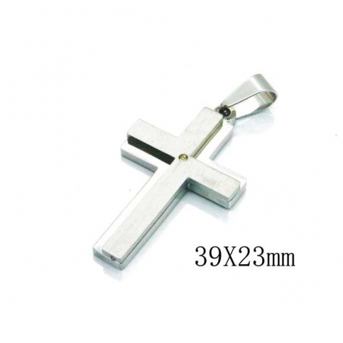 Wholesale Stainless Steel 316L Cross Pendants NO.#BC59P0605MS