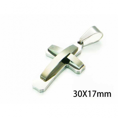 Wholesale Stainless Steel 316L Cross Pendants NO.#BC59P0414LL