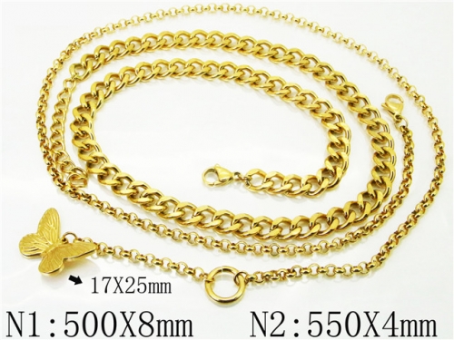 BC Wholesale Necklace Jewelry Stainless Steel 316L Fashion Necklace NO.#BC32N0599HIL