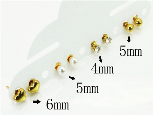 BC Wholesale Fashion Earrings Jewelry Stainless Steel 316L Earrings NO.#BC67E0509MW