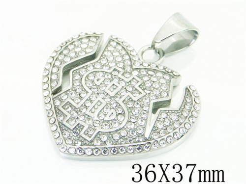 BC Wholesale Pendant Jewelry Stainless Steel 316L Pendant NO.#BC13P1867HJS