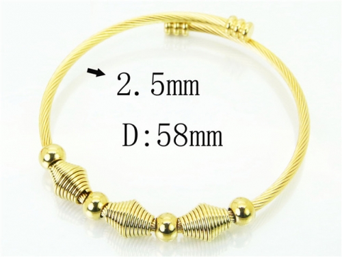 BC Wholesale Bangles Jewelry Stainless Steel 316L Bangle NO.#BC38B0660HLD