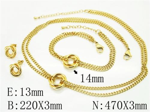 BC Wholesale Jewelry Sets Stainless Steel 316L Jewelry Sets NO.#BC59S2287HOR