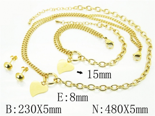 BC Wholesale Jewelry Sets Stainless Steel 316L Jewelry Sets NO.#BC59S2277HOS