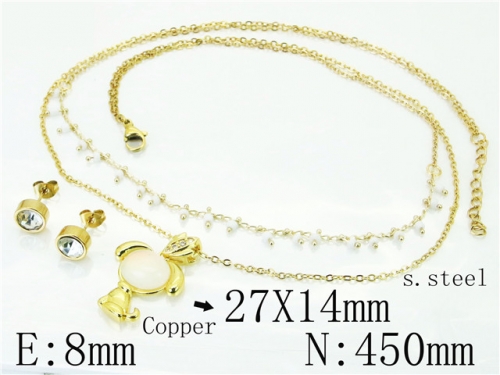 BC Wholesale Jewelry Sets Stainless Steel 316L Jewelry Sets NO.#BC26S0089PLV