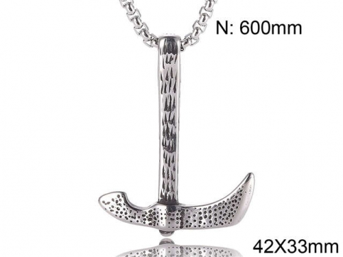 BC Wholesale Necklace Jewelry Stainless Steel 316L Fashion Necklace NO.#SJ13P133.jpg